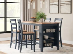 Clearance American Furniture Galleries Gesthaven 5-Piece Counter Height Dining Table