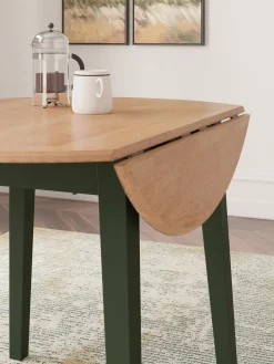 Sale American Furniture Galleries Gesthaven Round Drm Drop Leaf Table