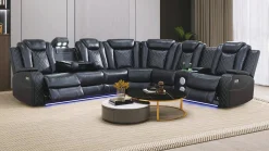 Online American Furniture Galleries GN4672 Power Reclining Sectional