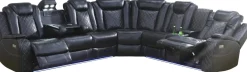 Online American Furniture Galleries GN4672 Power Reclining Sectional