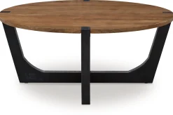 Discount American Furniture Galleries Hanneforth Round Coffee Table