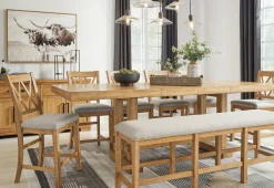 Best American Furniture Galleries Havonplane 72" Counter Height Dining Bench