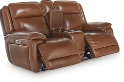 Discount American Furniture Galleries Healy Pier Pwr Rec Loveseat/Con/Adj Hdrst