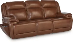 New American Furniture Galleries Healy Pier Pwr Rec Sofa With Adj Headrest