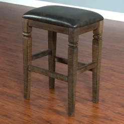 Outlet American Furniture Galleries Homestead Backless Stool w/ Cushion Seat
