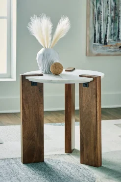 Fashion American Furniture Galleries Isanti Round End Table