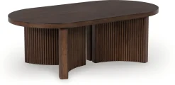 Online American Furniture Galleries Korestone Oval Coffee Table