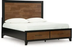 Discount American Furniture Galleries Kraeburn Queen Panel Storage Bed
