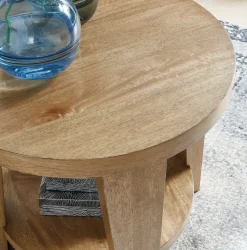 Fashion American Furniture Galleries Kristiland Round End Table