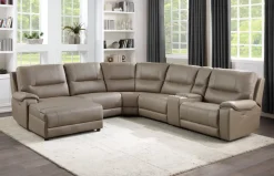 Clearance American Furniture Galleries LeGrande 6-Piece Power Reclining Sectional Sofa
