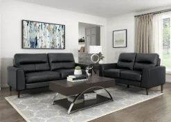 Discount American Furniture Galleries Lewes Leather Loveseat