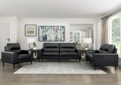 Discount American Furniture Galleries Lewes Leather Loveseat