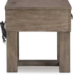 New American Furniture Galleries Loyaska Rectangular End Table