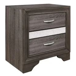New American Furniture Galleries Luster 6-Piece Queen Storage Bedroom Set