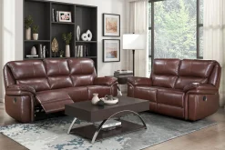 Hot American Furniture Galleries Lyman Double Reclining Sofa