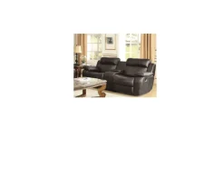 Fashion American Furniture Galleries Marille Reclining Console Loveseat