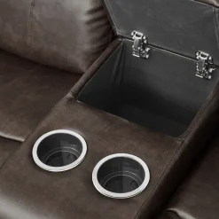 Fashion American Furniture Galleries Marille Reclining Console Loveseat