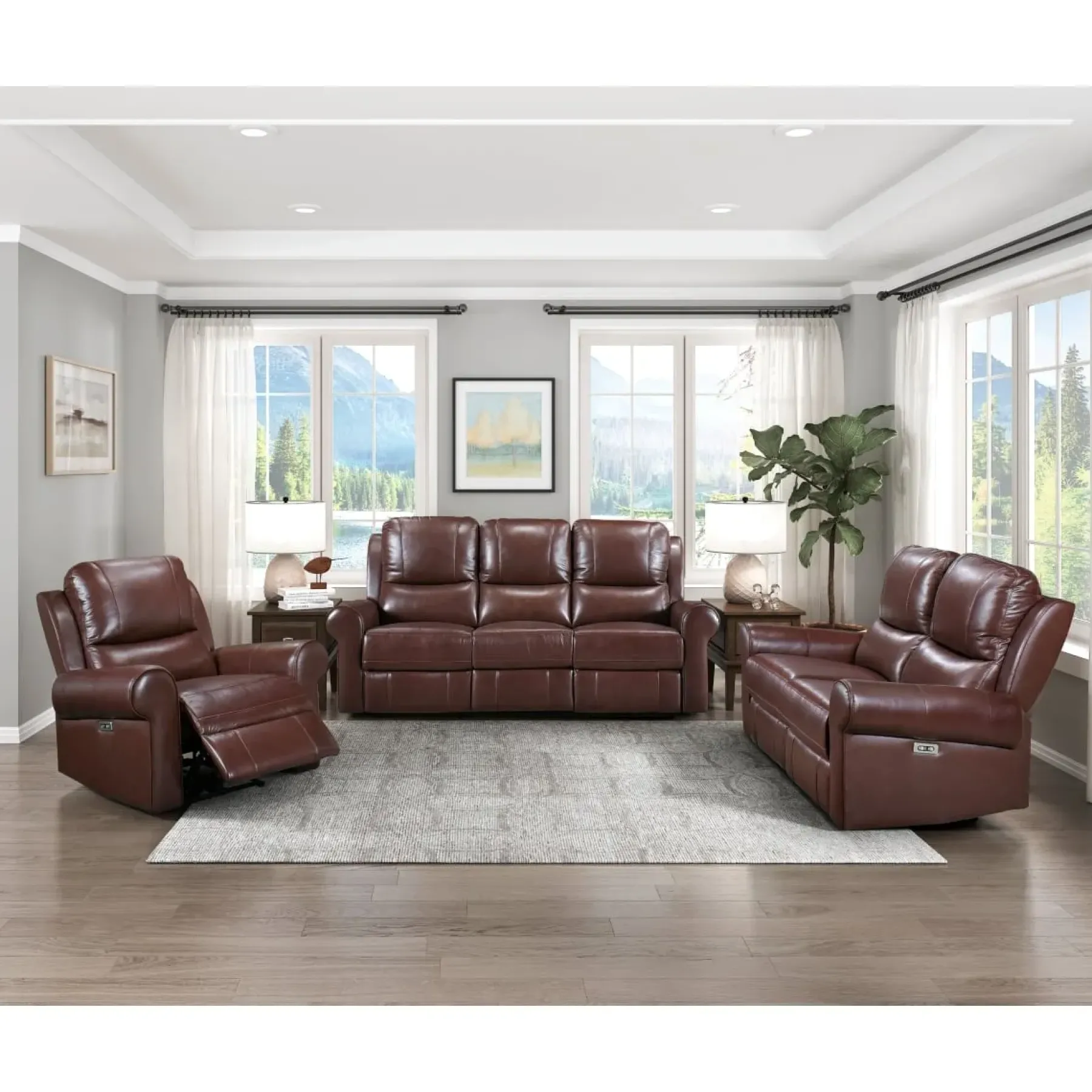 Fashion American Furniture Galleries McCall Power Reclining Chair