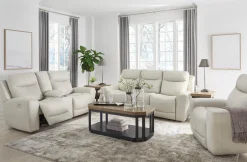 New American Furniture Galleries Mindanao Pwr Rec Sofa With Adj Headrest