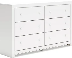 New American Furniture Galleries Mollviney 6-Drawer Dresser