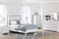 Discount American Furniture Galleries Mollviney 6-Piece Twin Bedroom Set