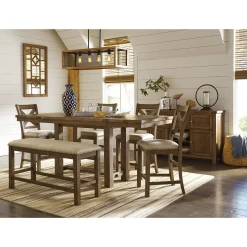 Sale American Furniture Galleries Moriville 5-Piece Counter Height Set