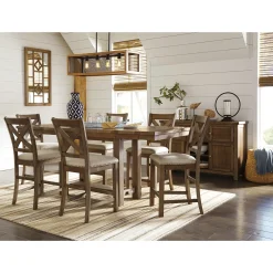 Sale American Furniture Galleries Moriville 5-Piece Counter Height Set