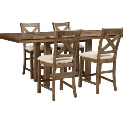 Sale American Furniture Galleries Moriville 5-Piece Counter Height Set