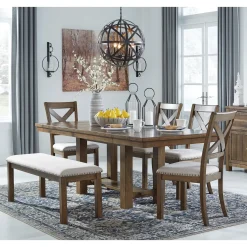 Sale American Furniture Galleries Moriville 5-Piece Dining Set