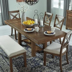Online American Furniture Galleries Moriville Rectangular Dining Room Extension Table