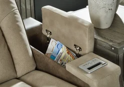 Online American Furniture Galleries Next-Gen DuraPella Pwr Rec Sofa With Adj Headrest