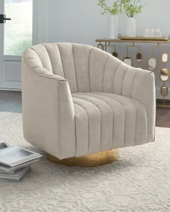 Best American Furniture Galleries Penzlin Swivel Accent Chair