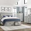 Clearance American Furniture Galleries 1337 6-Piece King Storage Bedroom Set