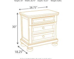 New American Furniture Galleries Porter 2-Drawer Nightstand