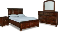 Best American Furniture Galleries Porter 6-Piece Queen Storage Bedroom Set