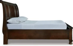 Sale American Furniture Galleries Porter Queen Sleigh Bed with 2 Storage Drawers