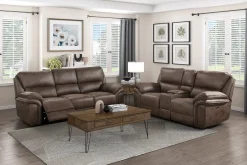New American Furniture Galleries Proctor Dual Power Reclining Sofa