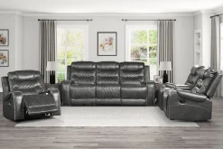 Best American Furniture Galleries Putnam Double Glider Reclining Loveseat