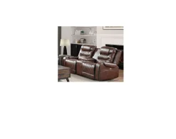 Fashion American Furniture Galleries Putnam Power Double Reclining Loveseat