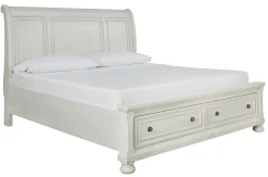 Discount American Furniture Galleries Robbinsdale Queen Sleigh Bed with Storage