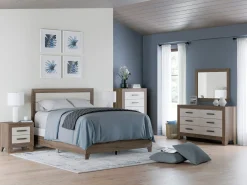 Sale American Furniture Galleries Sharnari 6-Piece Queen Panel Bed Set
