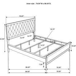 Clearance American Furniture Galleries Sonora Sonora Cal King Panel Bed