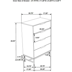 Online American Furniture Galleries Sonora Sonora 4-Drawer Bedroom Chest