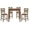 New American Furniture Galleries Stowe 5-Piece Counter Height Set