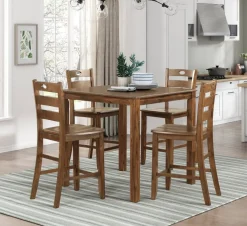 New American Furniture Galleries Stowe 5-Piece Counter Height Set