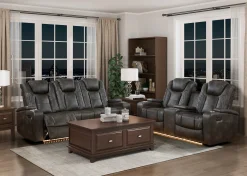 Sale American Furniture Galleries Tabor Double Power Reclining Sofa
