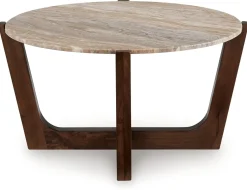 New American Furniture Galleries Tanidore Round Coffee Table