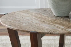 New American Furniture Galleries Tanidore Round Coffee Table