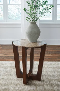 Hot American Furniture Galleries Tanidore Round End Table