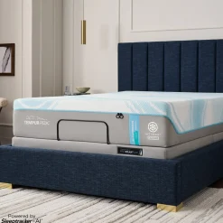 Discount American Furniture Galleries TEMPUR-ActiveBreeze® Medium Hybrid King Mattress and Adjustable Base Set
